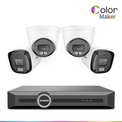 NCR300 - 3MP 8-Channel PoE Security Camera System with 6MP NVR, F1.0 Full Color Night Vision, 4Pcs 2K Cameras, AI Human & Vehicle Detection, S+265