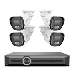 FW800 – Zewnętrzny zestaw kamer Bullet PoE 4K do monitoringu, kolorowe widzenie nocne Dual-Light, AI wykrywanie ludzi i pojazdów, szeroki kąt widzenia, dwukierunkowe audio, IP67