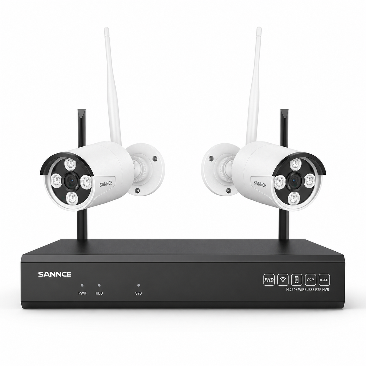 Bezprzewodowy system monitoringu 4K 8-kanałowy z rejestratorem NVR 8MP i kamerami WiFi – detekcja człowieka AI, audio 2-way, IP66, Alexa