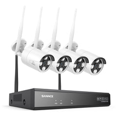 Zestaw kamer WiFi 4K SANNCE 8-kanałowy – NVR 8MP, kamery IP, dwukierunkowe audio, AI detekcja ruchu, wodoodporność IP66, obsługa Alexa