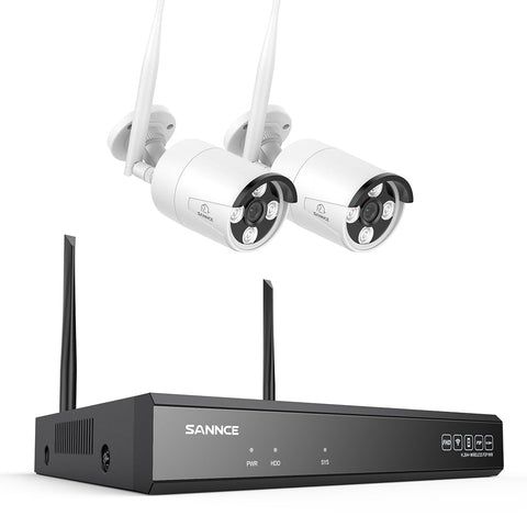 Bezprzewodowy System Monitoringu 4K 16-kanałowy SANNCE – Rejestrator NVR 8MP + Kamery WiFi IP, AI Detekcja Człowieka, Audio Dwukierunkowe, IP66, Alexa