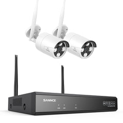 Bezprzewodowy system monitoringu 4K 8-kanałowy z rejestratorem NVR 8MP i kamerami WiFi – detekcja człowieka AI, audio 2-way, IP66, Alexa