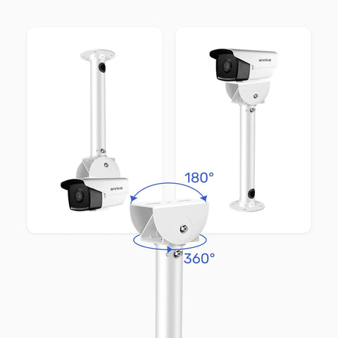 Uchwyt montażowy do kamer monitoringu, wytrzymały metal, montaż ścienny/sufitowy do kamer typu turret, kopułkowych i tubowych, kompatybilny z większością standardowych kamer monitoringu
